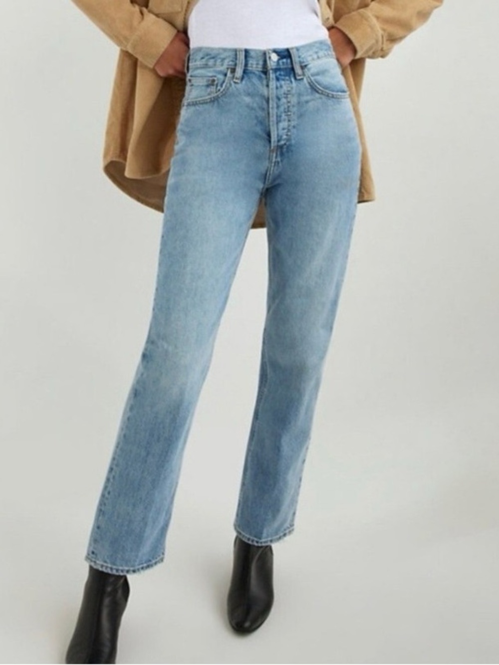 Aritzia Denim Forum The Joni High Rise Loose 30